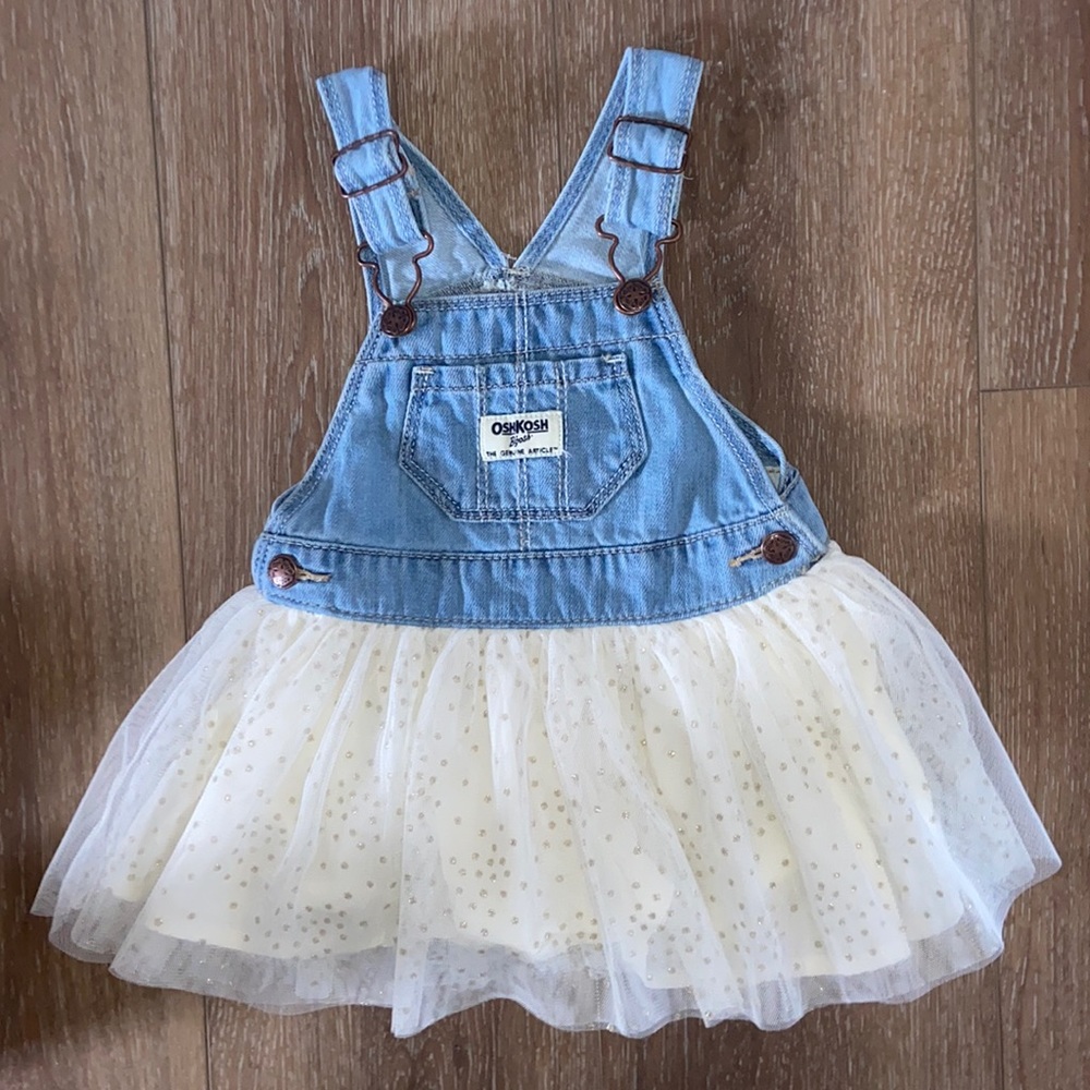 EUC oshkosh tutu denim dress